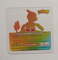 Edibas Pokemon Lamincards Charmeleon #5 Fire Type Laminoitu Italia 2006