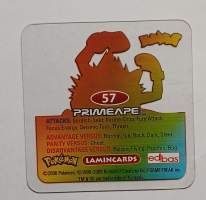 Pokemon lamincards 57 Primeape Italy