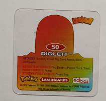 Pokémon Lamincards #50 Diglett
