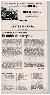 Mobilisti N:o  2/ 1988. Lehti vanhojen ajoneuvojen harrastajalle.