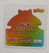 Pokemon lamincards 143 Snorlax