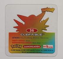 Pokemon lamincards 36 Clefable