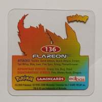 Pokémon Edibas Lamincards #136 Flareon (English/2006)