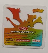 Pokémon Lamincards 142 Aerodactyl (Edibas, 2005)
