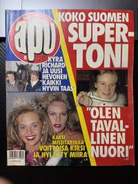 Apu 1992 nro 8, Toni Nieminen, Kyra ja Richard, Kirsi Syrjänen
