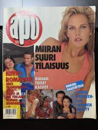 Apu 1992 nro 11, Miira, Nina Autio ja Tommy Rundgren, prinsessa Diana, Warren Beatty