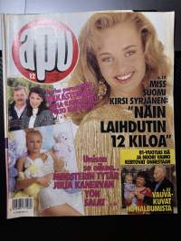 Apu 1992 nro 12, Kirsi Syrjänen, Juha Kankkunen, Julia Kanerva, 81-vuotiaana isäksi