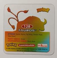 Edibas Pokémon Lamincard #128 Taurus