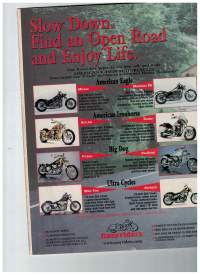 Biker N:o 174, septenber 1999. Moottori pyörä väen tapahtumia, muuten vain suurella joukolla ajelua ym. kokoontumisia. Tietoa sekä pyöristä että varusteista.