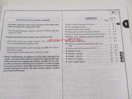 Honda Tiller FG400, FG400K1, FG500 Parts catalogue 3 -varaosaluettelo