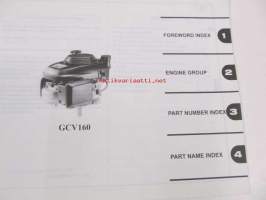 Honda General purpose engine GCV135, GCV135E, GC160, GCV160A Parts catalogue 5 -varaosaluettelo