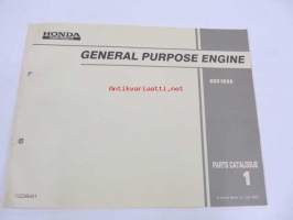 Honda General purpose engine GSV160A Parts catalogue 1 -varaosaluettelo