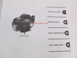 Honda General purpose engine GSV160A Parts catalogue 1 -varaosaluettelo
