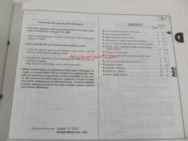 Honda General purpose engine GSV160A Parts catalogue 1 -varaosaluettelo