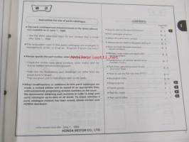 Honda Motorbike CR80Ry, CR80RBy  Parts catalogue 1 -varaosaluettelo