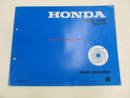 Honda Water pump WX10 Parts catalogue 2 -varaosaluettelo