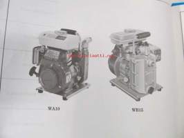 Honda Water pump WA10.15, WB10.15 Parts catalogue 4 -varaosaluettelo