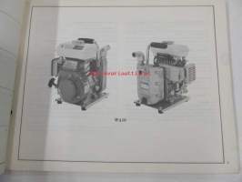 Honda Water pump WA10, WA15 Parts catalogue 1 -varaosaluettelo