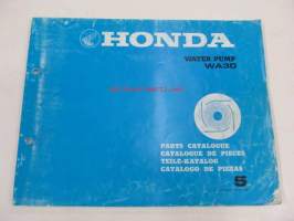 Honda Water pump WA30 Parts catalogue 5 -varaosaluettelo