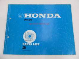 Honda Water pump WA30 Parts list 2 -varaosaluettelo