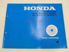 Honda Water pump WH15X, WH15XK1, WH20X, WH20XK1 Parts catalogue 4 -varaosaluettelo