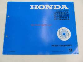 Honda Water pump WT20XK1, WT20XK2, WT30XK1, WT30XK2 Parts catalogue 3 -varaosaluettelo