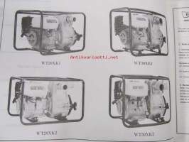 Honda Water pump WT20XK1, WT20XK2, WT30XK1, WT30XK2 Parts catalogue 3 -varaosaluettelo