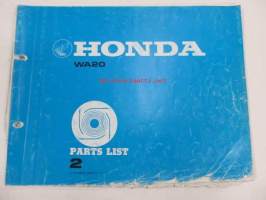 Honda Water pump WA20 Parts list 2 -varaosaluettelo