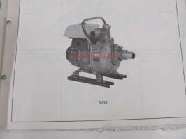 Honda Water pump WA20 Parts list 2 -varaosaluettelo