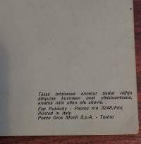 FIAT 127.  Myyntiesite / Sales brochure