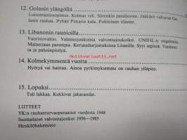 &quot;Tuli lakkaa&quot;. Suomalaiset valvontajoukot 1956-1985