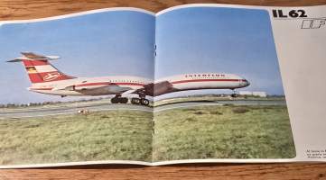 if interflug  IL 62, TUI 134 ja IL 18 lentokone myyntiesite