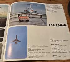 if interflug  IL 62, TUI 134 ja IL 18 lentokone myyntiesite