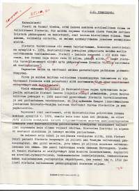 J.K. Paasikivi - luonnos puheeksi  1941 julkaisuna mm. Sodan lehdet -sarjassa) 4 sivua