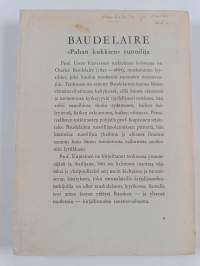 Baudelaire, "Pahan kukkien" runoilija