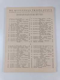 100 kuuluisaa yksinlaulua keskiäänelle pianon säestyksellä : 3 vihko - Schumann Wolff