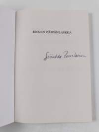 Ennen päivänlaskua : Eläinrunoja (signeerattu)