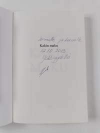 Kakin maku (signeerattu, tekijän omiste)