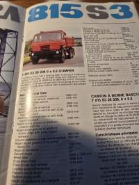 Tatra  815 ja  s 1/ s3  kuormaauto myyntiesite