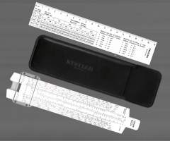 Nestler 0130 Multimath-Duplex  laskutikku  ja alkuperäinen kotelo  20x6 cm