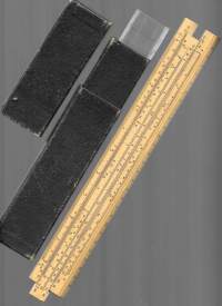 Valtion lentokonetehtaan (VL) valmistama laskutikku  puuta   laskutikku  ja alkuperäinen kotelo 30x5 cm