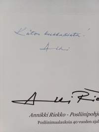 Annikki Riekko - Posliinipohjoinen : Posliinimaalauksia 40 vuoden ajalta (signeerattu, tekijän omiste)