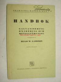 Handbok i galvanisering, oxidering och metallfärgning -galvanointi, oksidointi, metallinvärjäys