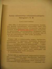 Suomen voimisteluliiton erikoismestaruuskilpailut Helsingissä 5.12 48 - Suomen voimistelupäivien ja yleismestaruuskilpailujen pakolliset liikkeet v. 1