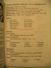 Salon seudun ampujat ry - kilpailuohjelma 1973