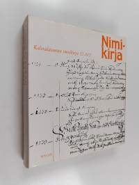 Kalevalaseuran vuosikirja 52 - 1972 : Nimikirja