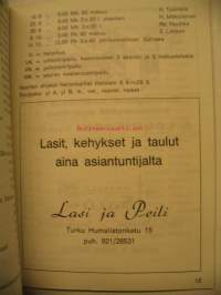 Salon seudun ampujat ry - kilpailuohjelma 1973
