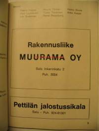 Salon seudun ampujat ry - kilpailuohjelma 1975