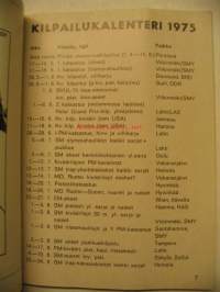 Salon seudun ampujat ry - kilpailuohjelma 1975