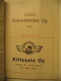 Salon seudun ampujat ry - kilpailuohjelma 1975